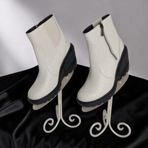 SOREL ONA AVENUE ALPINE LUX BOOTIES 8 WATERPROOF LEATHER